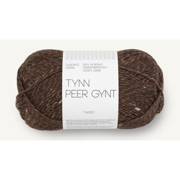 Sandnes Tynn Peer Gynt - Natur Tweed - Ny farve