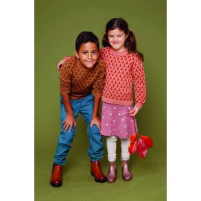 Raglan sweater med trer af Cecilie Skog - Til brn