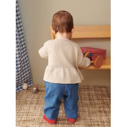 Dina Peplum Cardigan Baby ( Opskriften kan kun kbes sammen med mindst 3 ngl. garn )
