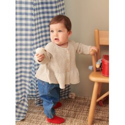 Dina Peplum Cardigan Baby ( Opskriften kan kun kbes sammen med mindst 3 ngl. garn )