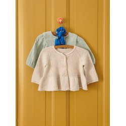 Dina Peplum Cardigan Baby ( Opskriften kan kun kbes sammen med mindst 3 ngl. garn )