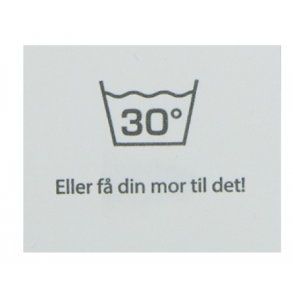 Label - Vask 30 grader