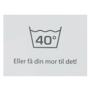 Label - Vask 40 grader