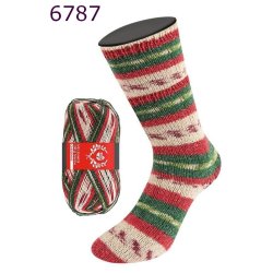 Lana Grossa Meilenweit  Christmas med glimmer