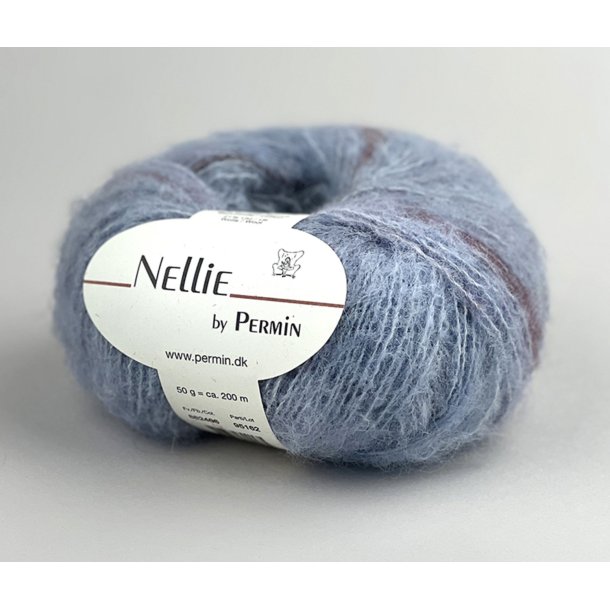 Nellie  12 Lysebl/rosa/bordeaux