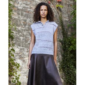 Vest/top med polokrave i Nellie by Permin