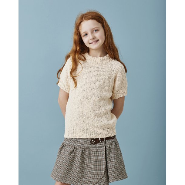 Raglan T-shirt eller lang�rmet bluse, str. 2 - 12 �r