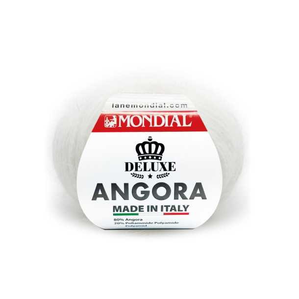 Angora garn fra Mondial.