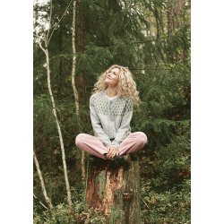 Raglan Jakke med trer af Cecilie Skog - Dame str.