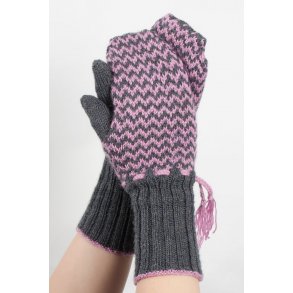 Dame luffer med zigzagmnster.