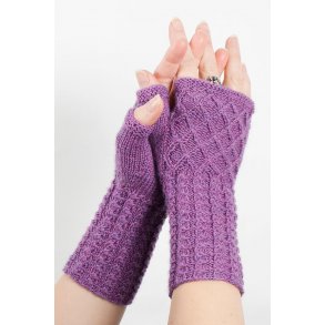 Halvvanter med gitter.