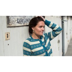 Louisa Damecardigan med mnster.