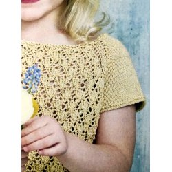 Pigetop med hulmnster.