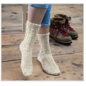 Sokker med hulmønster - Download opskriften Gratis strømpe -